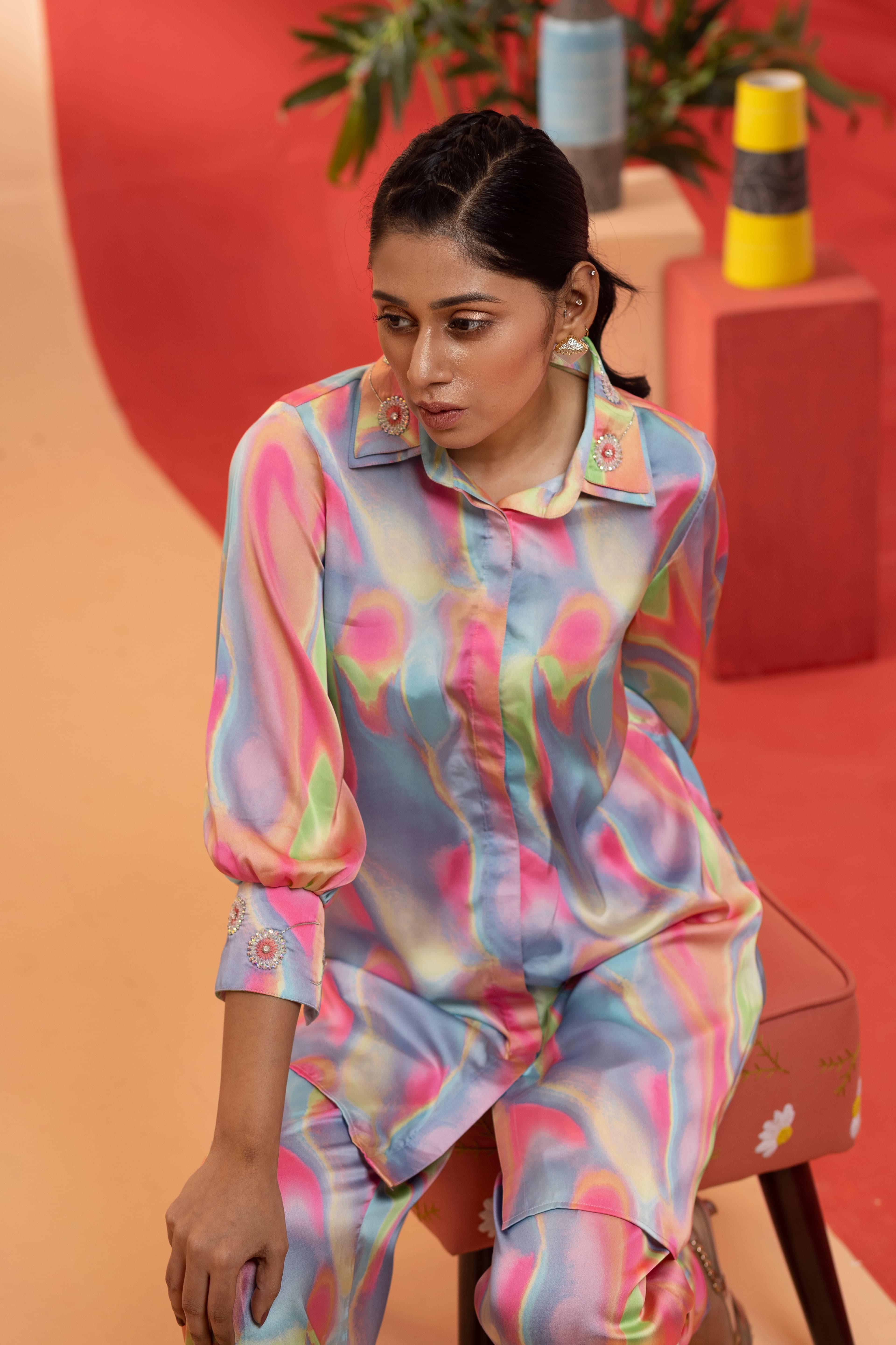 Multi Shine Tie Die~Size: L (42)